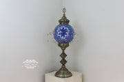 MOSAIC FLOOR / TABLE LAMP WITH 30CM (12") GLOBE - TurkishLights.NET