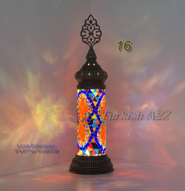 MOSAIC CYLINDER TURKISH MOSAIC LAMP,  id: 300 - TurkishLights.NET