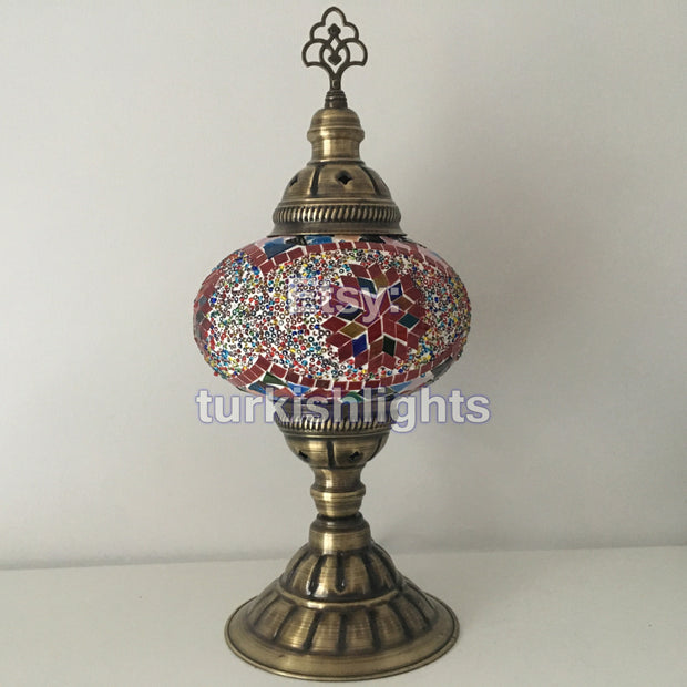 MOSAIC TABLE LAMP - LARGE GLOBE - TurkishLights.NET