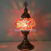 MOSAIC TABLE LAMP - LARGE GLOBE - TurkishLights.NET