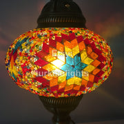 MOSAIC TABLE LAMP - LARGE GLOBE - TurkishLights.NET