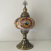 MOSAIC TABLE LAMP - LARGE GLOBE - TurkishLights.NET