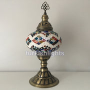 MOSAIC TABLE LAMP - LARGE GLOBE - TurkishLights.NET