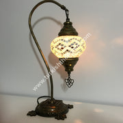 SWAN NECK MOSAIC TABLE LAMP - TurkishLights.NET