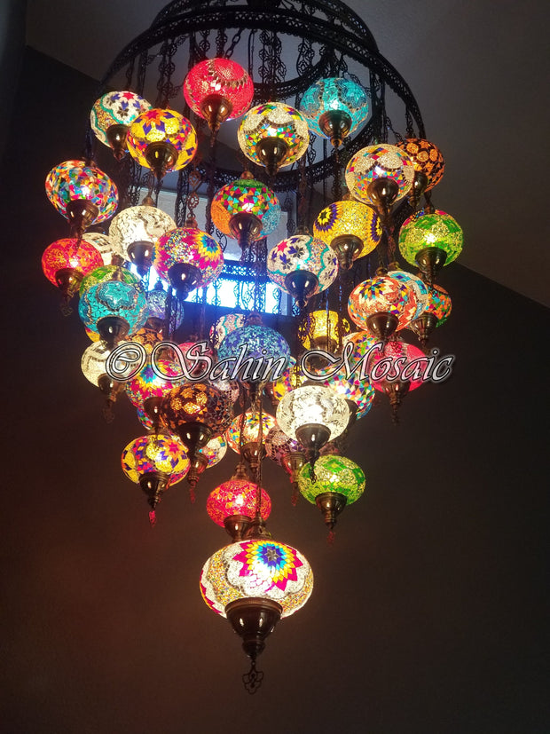 51 Globe Chandelier - TurkishLights.NET