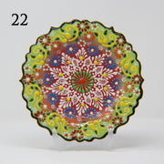 SET OF 3 HAND MADE TURKISH CERAMIC PLATE, 18 cm ( 8''inch ) ID:130 - TurkishLights.NET