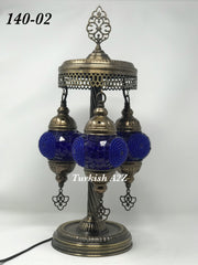 Turkish Mosaic Short Floor/Table lamp With Small Globes, ID:140 - TurkishLights.NET