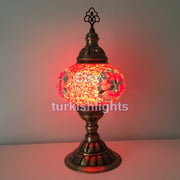 MOSAIC TABLE LAMP - LARGE GLOBE - TurkishLights.NET