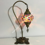 SWAN NECK MOSAIC TABLE LAMP - TurkishLights.NET