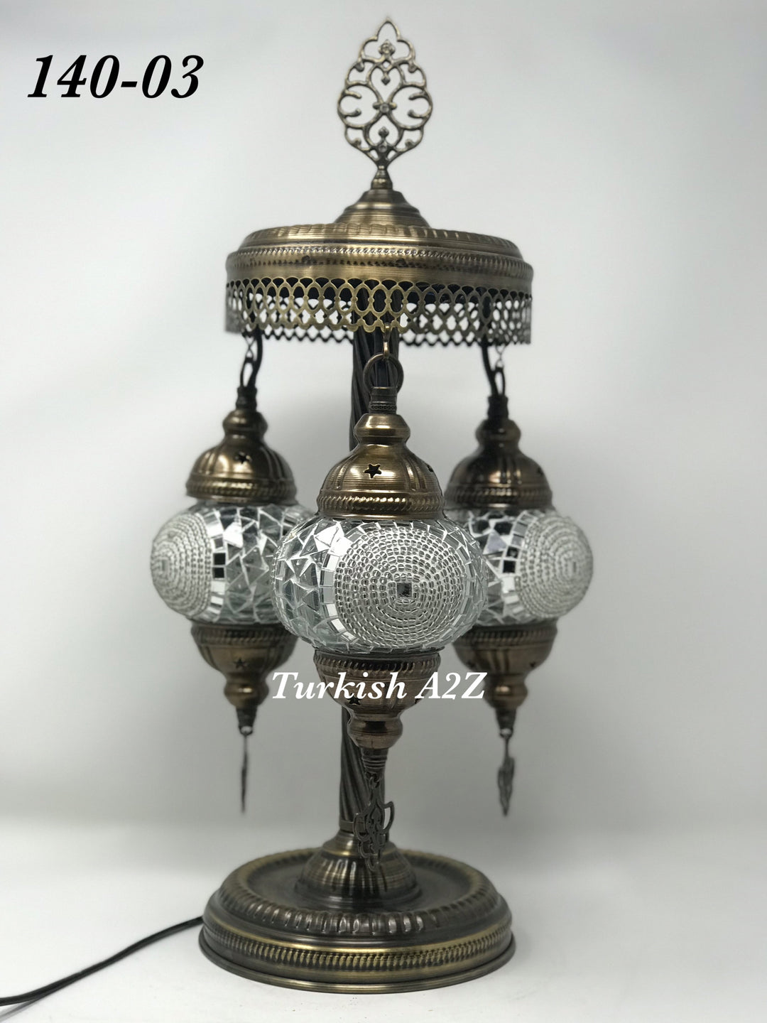 Turkish Mosaic Short Floor/Table lamp With Small Globes, ID