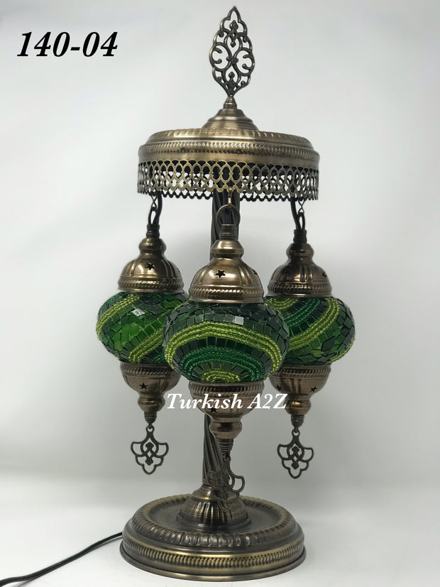 Turkish Mosaic Short Floor/Table lamp With Small Globes, ID:140 - TurkishLights.NET