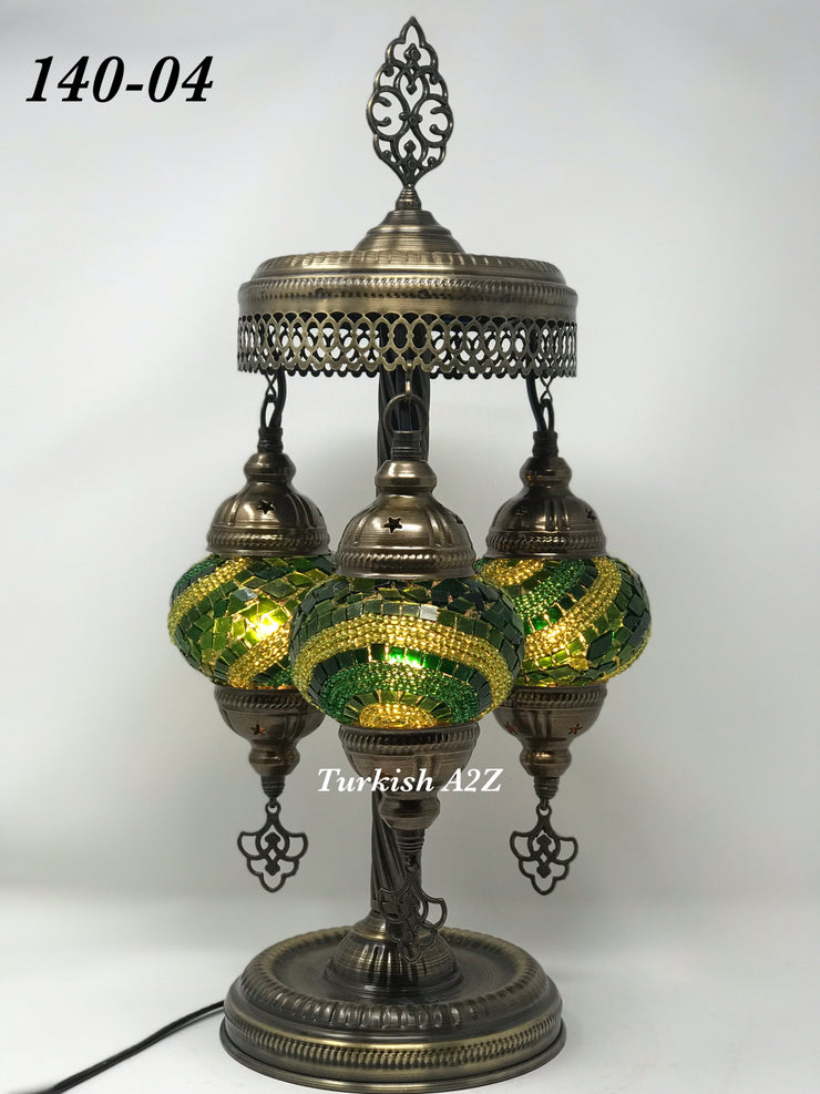 Turkish Mosaic Short Floor/Table lamp With Small Globes, ID:140 - TurkishLights.NET