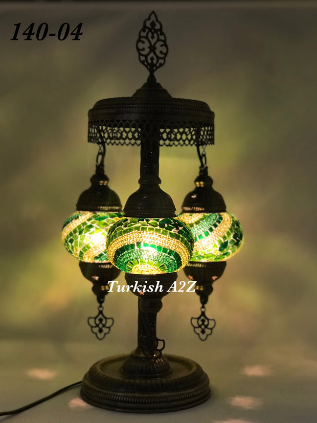 Turkish Mosaic Short Floor/Table lamp With Small Globes, ID:140 - TurkishLights.NET