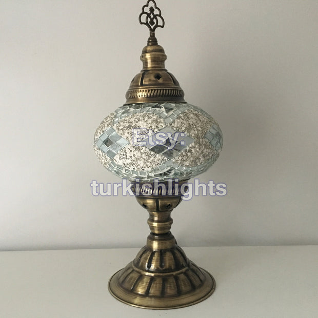 MOSAIC TABLE LAMP - LARGE GLOBE - TurkishLights.NET