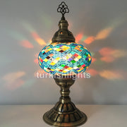 MOSAIC TABLE LAMP - LARGE GLOBE - TurkishLights.NET