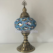 MOSAIC TABLE LAMP - LARGE GLOBE - TurkishLights.NET