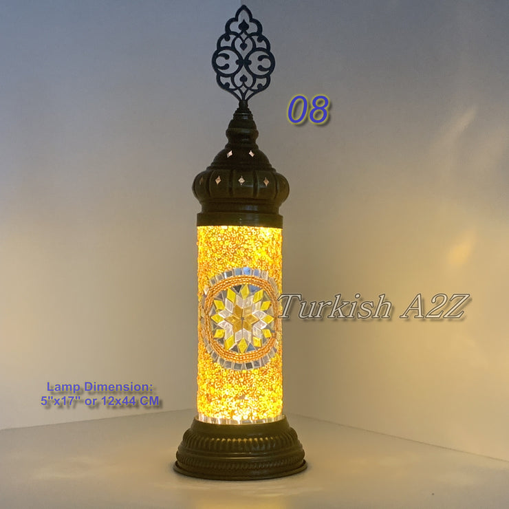 MOSAIC CYLINDER TURKISH MOSAIC LAMP,  id: 300 - TurkishLights.NET