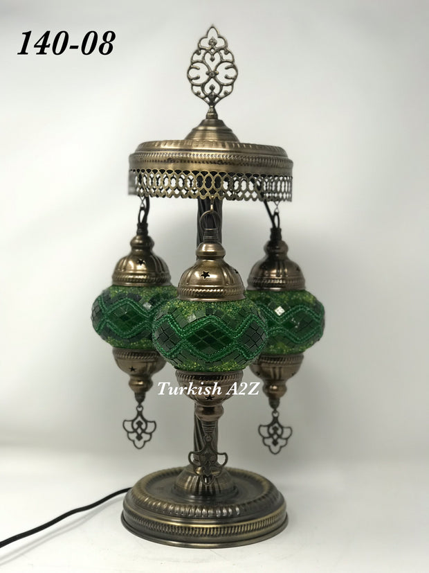 Turkish Mosaic Short Floor/Table lamp With Small Globes, ID:140 - TurkishLights.NET