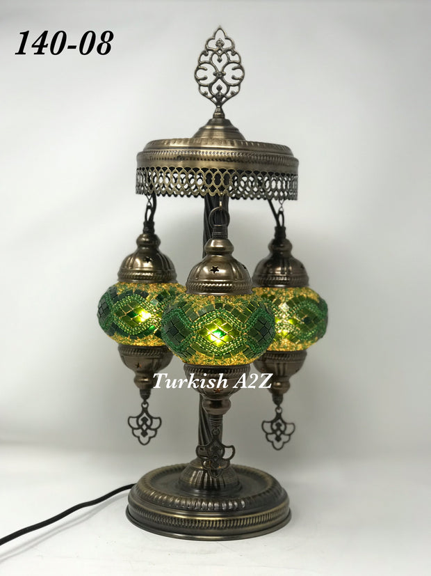 Turkish Mosaic Short Floor/Table lamp With Small Globes, ID:140 - TurkishLights.NET