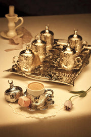 TURKISH GREEK ARABIC COFFE EXPRESSO SET FOR 6 - TurkishLights.NET