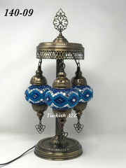 Turkish Mosaic Short Floor/Table lamp With Small Globes, ID:140 - TurkishLights.NET