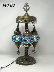 Turkish Mosaic Short Floor/Table lamp With Small Globes, ID:140 - TurkishLights.NET