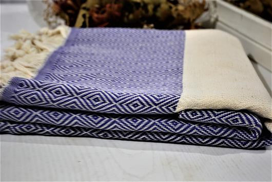 BEST QUALITY ELMAS TURKISH BATH TOWEL, TURKISH PESHTEMAL, VIOLET - TurkishLights.NET