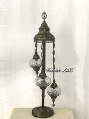 Turkish Mosaic Floor Lamp Fixtures (Not Included Globes) - TurkishLights.NET