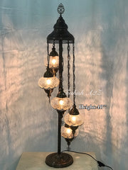 Turkish Mosaic Floor Lamp Fixtures (Not Included Globes) - TurkishLights.NET