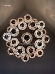 Turkish Mosaic Chandelier With 24 Large Globes  ,ID: 158, FREE SHIPPING - TurkishLights.NET