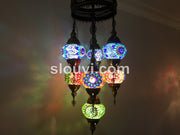 7 - BALL SULTAN TURKISH MOSAIC CHANDELIER - TurkishLights.NET