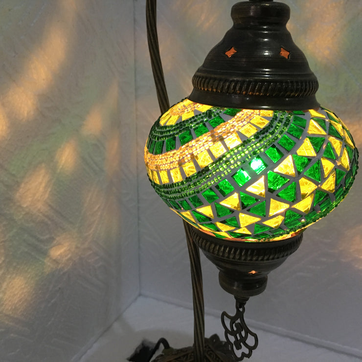 SWAN NECK MOSAIC TABLE LAMP - TurkishLights.NET