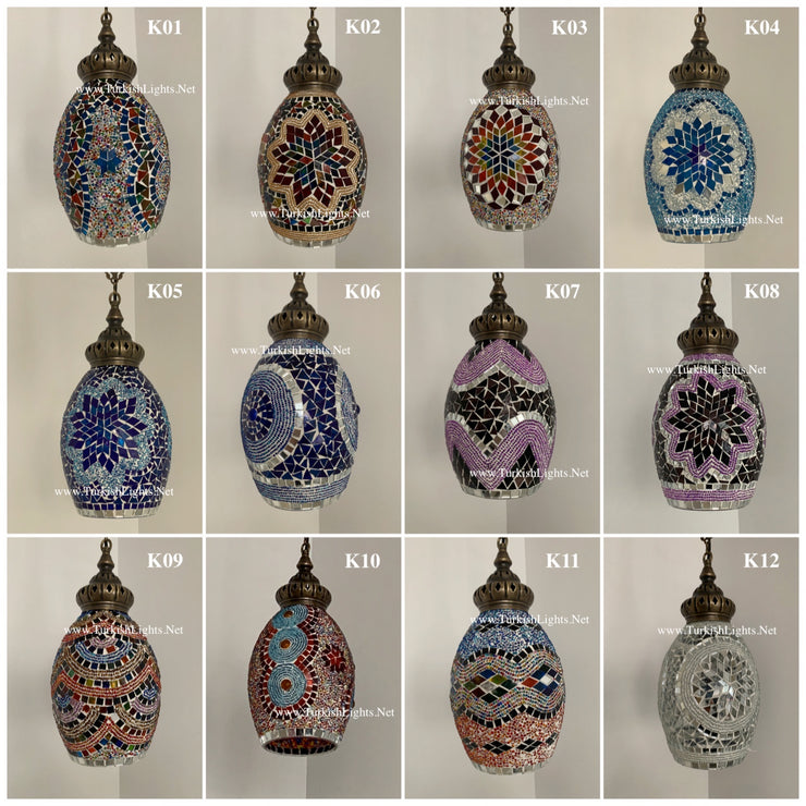 Turkish Handmade Mosaic Hanging Pendant - Kitchen Island Pendant