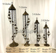 Turkish Mosaic Floor Lamp Fixtures (Not Included Globes) - TurkishLights.NET