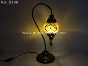 SWAN NECK MOSAIC TABLE LAMP - TurkishLights.NET