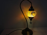 MOSAIC TABLE LAMP, SWAN NECK - TurkishLights.NET