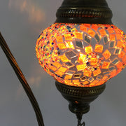 MOSAIC TABLE LAMP, SWAN NECK - TurkishLights.NET