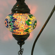 MOSAIC TABLE LAMP, SWAN NECK - TurkishLights.NET