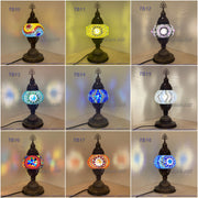 TURKISH MOSAIC TABLE LAMP,  MEDIUM GLOBE , TB10 -TB18 - TurkishLights.NET