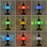 TURKISH MOSAIC TABLE LAMP,  MEDIUM GLOBE TB37- TB45 - TurkishLights.NET