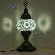 TURKISH MOSAIC TABLE LAMP,  MEDIUM GLOBE TB46- TB60 - TurkishLights.NET