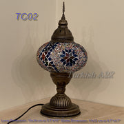 MOSAIC TABLE LAMP - LARGE GLOBE - TurkishLights.NET