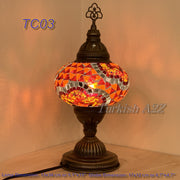 MOSAIC TABLE LAMP - LARGE GLOBE - TurkishLights.NET