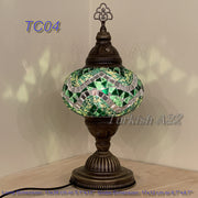 MOSAIC TABLE LAMP - LARGE GLOBE - TurkishLights.NET