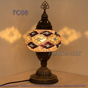 MOSAIC TABLE LAMP - LARGE GLOBE - TurkishLights.NET