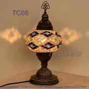 MOSAIC TABLE LAMP - LARGE GLOBE - TurkishLights.NET