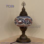 MOSAIC TABLE LAMP - LARGE GLOBE - TurkishLights.NET