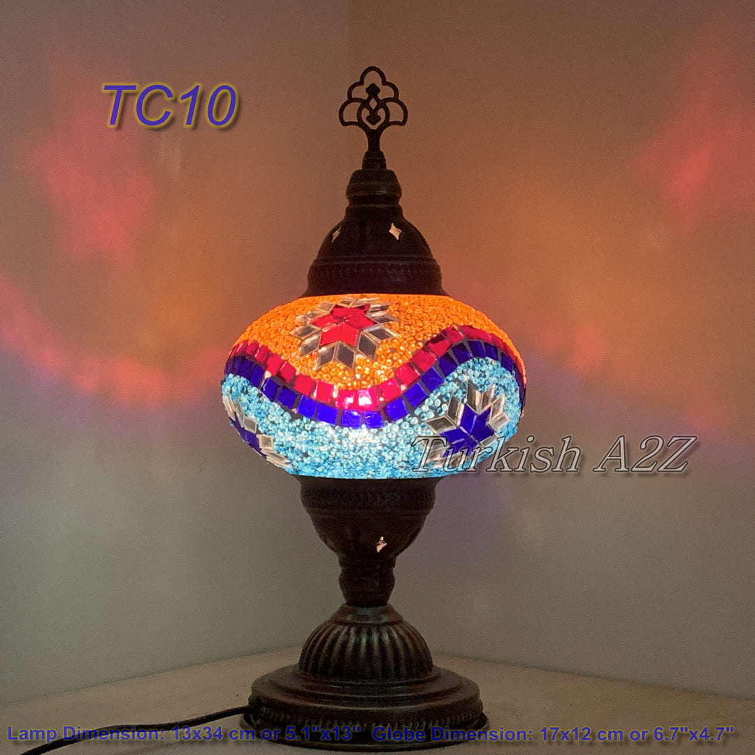 MOSAIC TABLE LAMP - LARGE GLOBE – Turkish Lights & Mosaic Lamps