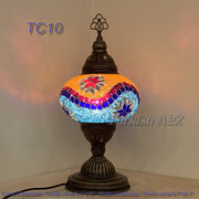 MOSAIC TABLE LAMP - LARGE GLOBE - TurkishLights.NET