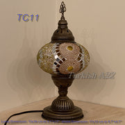 MOSAIC TABLE LAMP - LARGE GLOBE - TurkishLights.NET